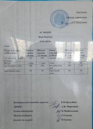 Мектептік тамақтандыру