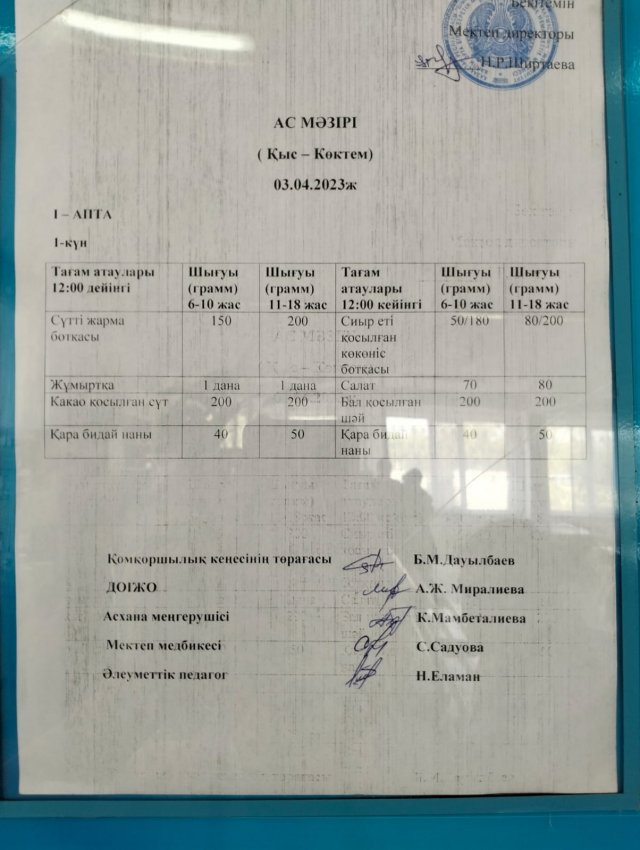 Мектептік тамақтандыру